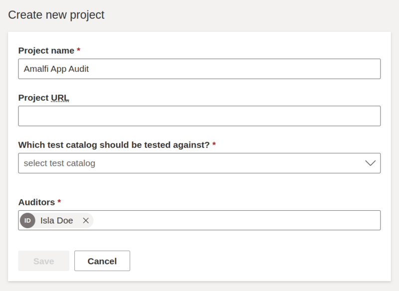 Create a new Test - Testing - Features - CAAT