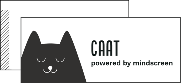 CAAT-Logo powered by mindscreen