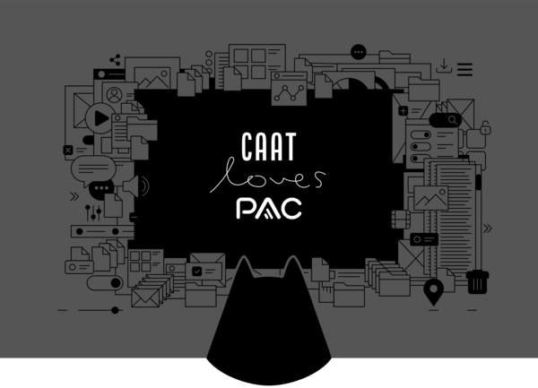 Illustration mit dem Schriftzug CAAT loves PAC
